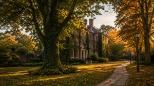 小常春藤 美國小常春藤文理學院校園秋景Williams Amherst Bowdoin 代表性環境